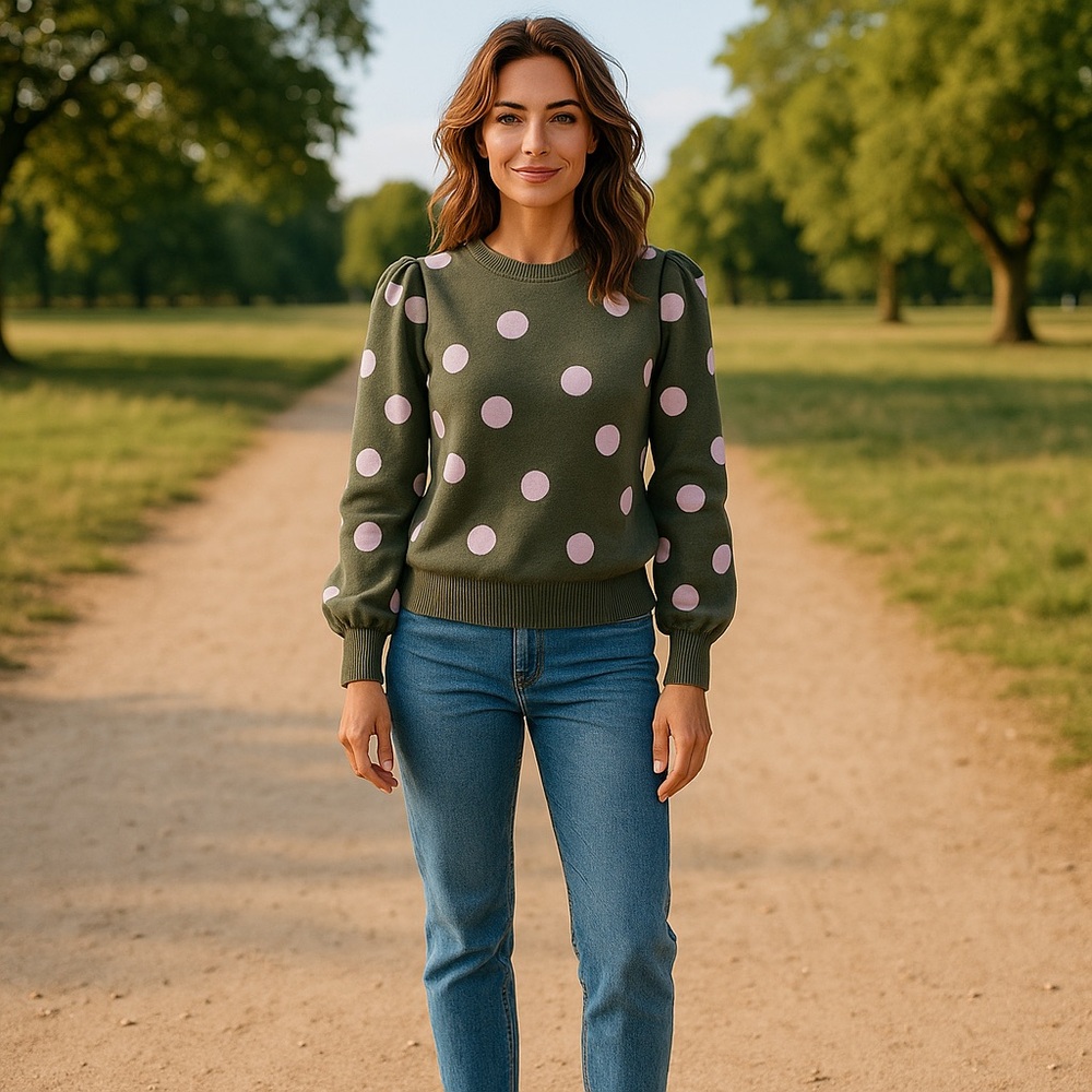 LuLaRoe Olive Green Knit Sweater